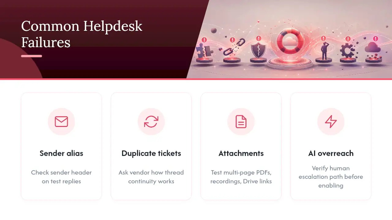 What Usually Goes Wrong in Google Workspace Helpdesk Setups? Overview diagram